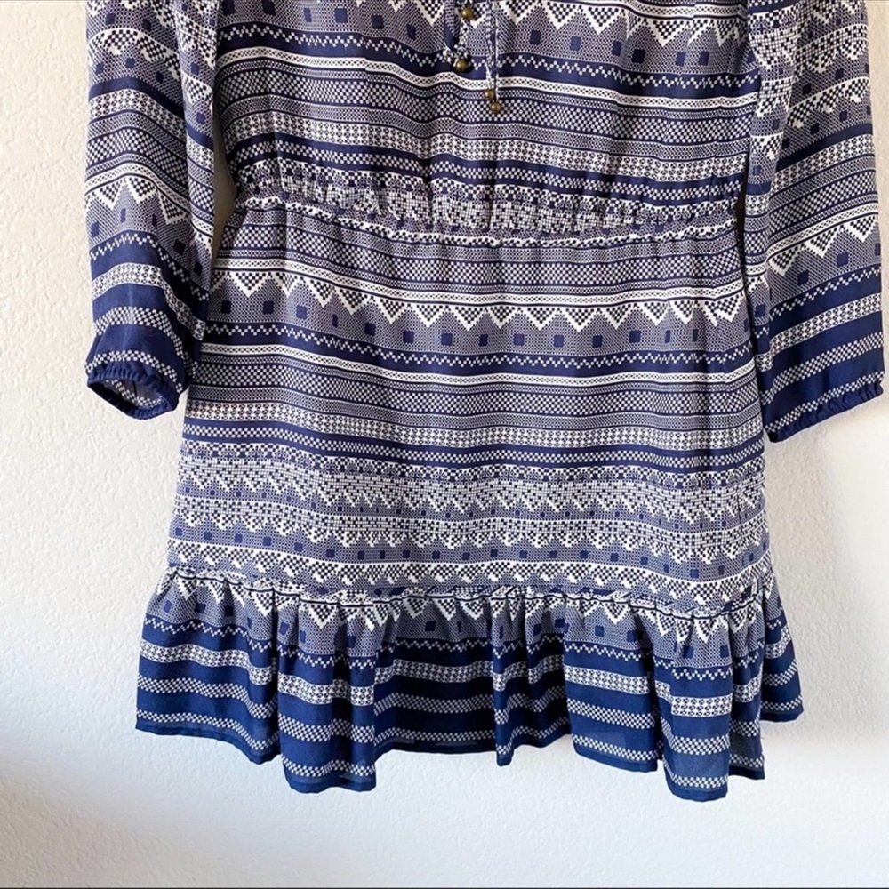 Veronica Beard Agathe Silk Multi-Pattern Dress Sz… - image 5